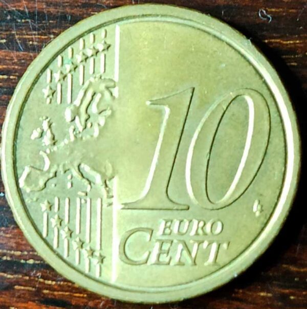 Moneda 10 céntimos 2012 Italia reverso