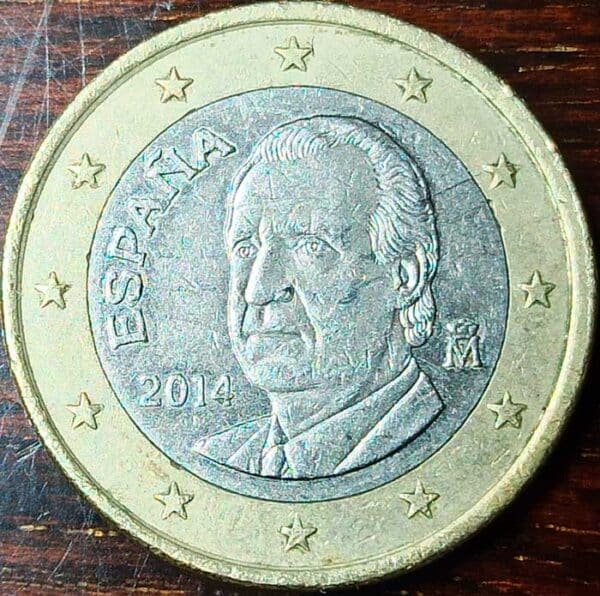 Moneda 1 Euro 2014 España anverso numinformatica