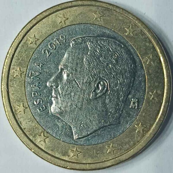 Moneda 1 Euro 2019 España anverso en numinformatica