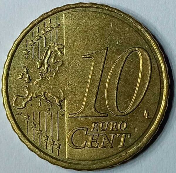 Moneda 10 céntimos Euro 2017 España reverso en numinformatica