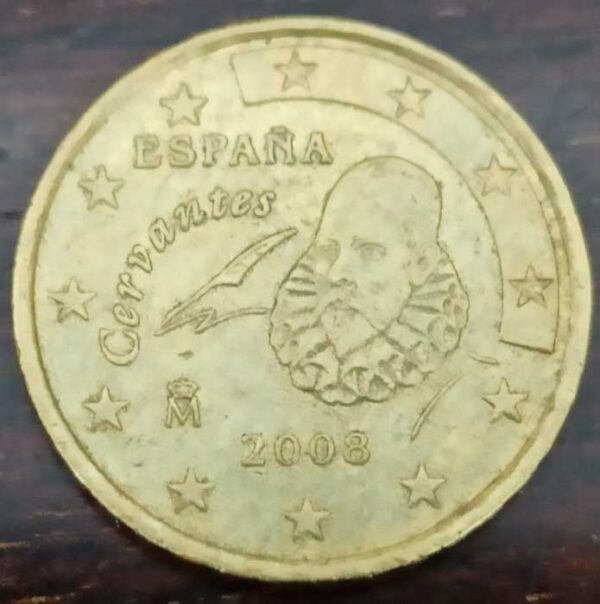 Moneda 10 céntimos de euro 2008 España anverso