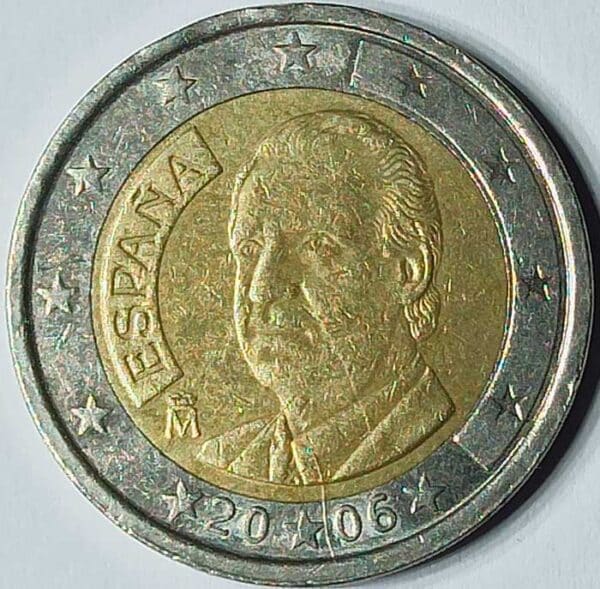 Moneda 2 Euros 2006 España anverso en numinformatica