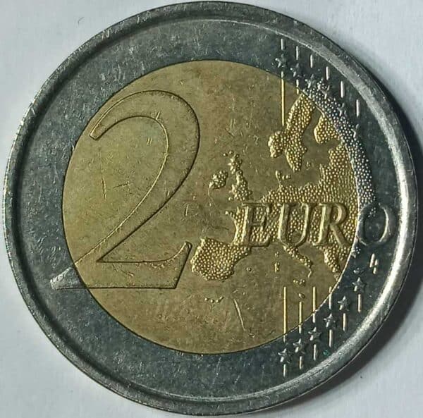 Moneda 2 Euros 2008 España reverso en numinformatica