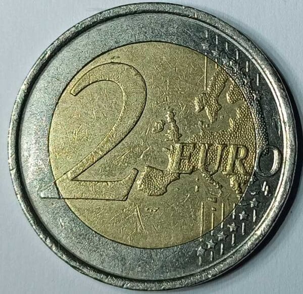 Moneda 2 Euros 2012 España Conmemorativa 10 años reverso en numinformatica