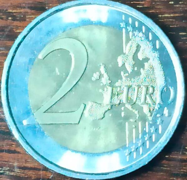 Moneda 2 Euros 2016 España reverso numinformatica