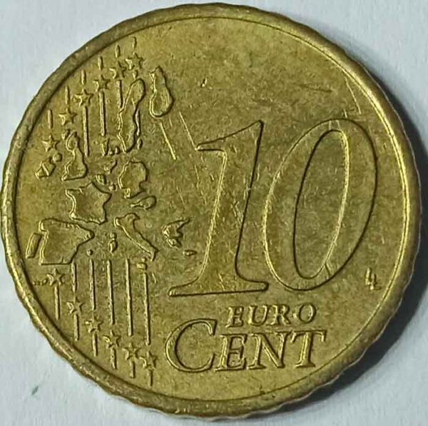 Moneda 10 céntimos de Euro 2007 Austria reverso en numinformatica