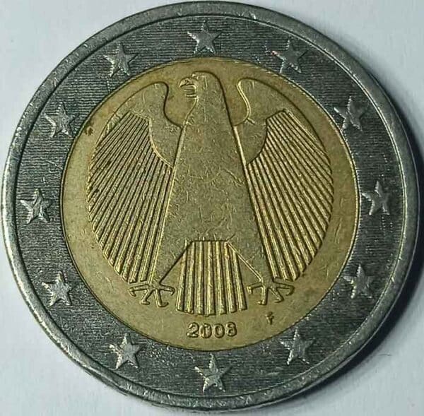 Moneda 2 Euros 2008 Alemania CECA F anverso en numinformatica