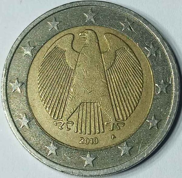 Moneda 2 Euros 2010 Alemania CECA A anverso en numinformatica