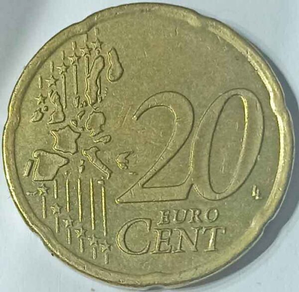 Moneda 20 céntimos 2005 Irlanda reverso en numinformatica