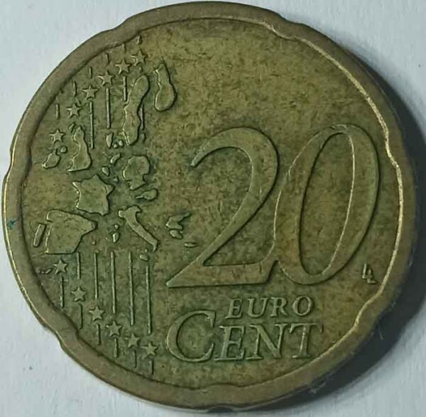 Moneda 20 céntimos de Euro 2003 Austria reverso en numinformatica