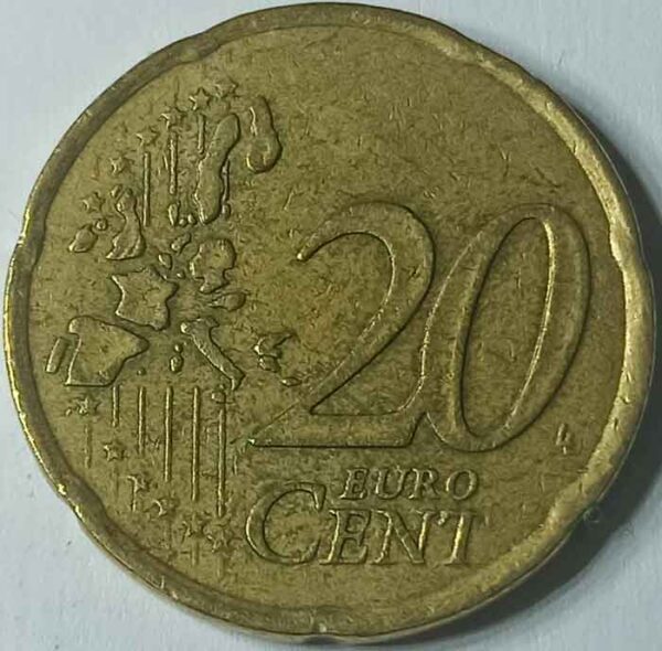 Moneda 20 céntimos de euro 2000 Francia reverso en numinformatica