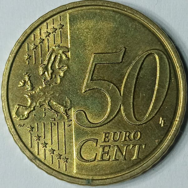 Moneda 50 céntimos Euros 2014 Letonia reverso en numinformatica