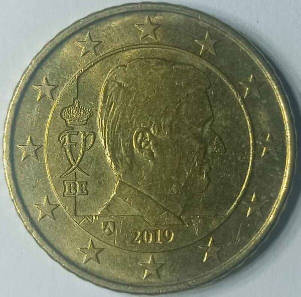 Moneda 50 céntimos Euros 2019 Bélgica anverso en numinformatica