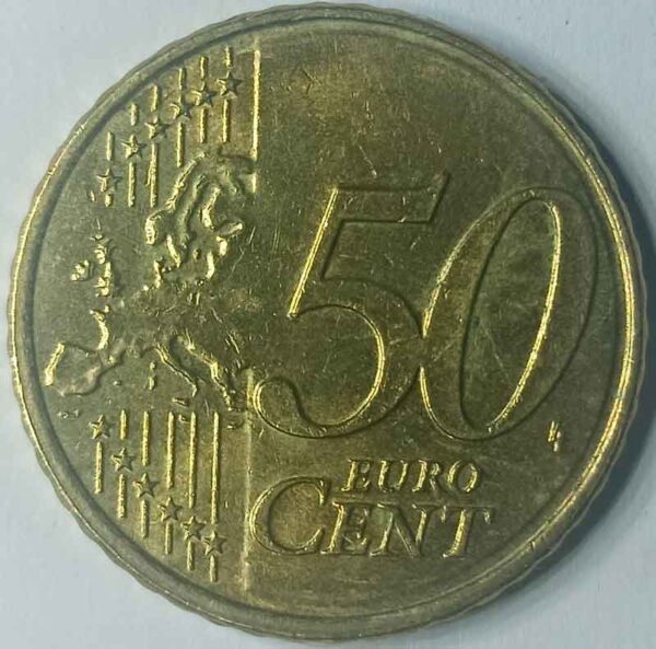 Moneda 50 céntimos Euros 2019 Bélgica reverso en numinformatica