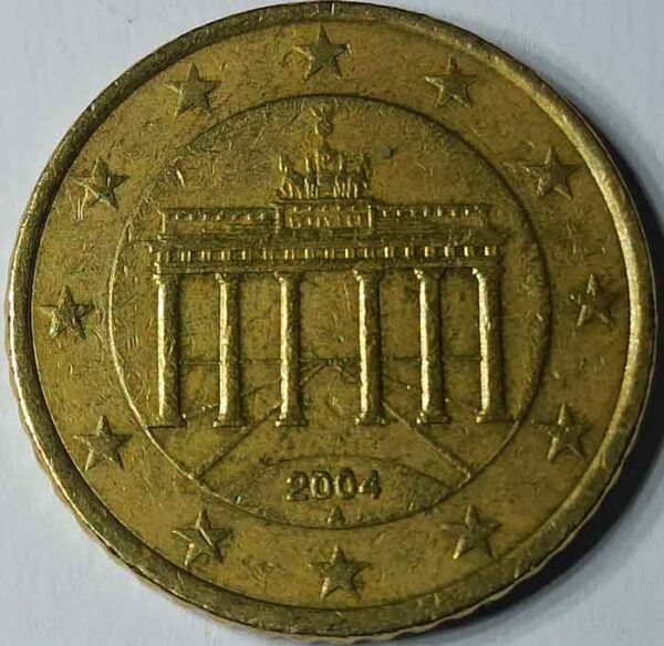 Moneda 50 céntimos de Euro 2004 Alemania Ceca A anverso en numinformatica