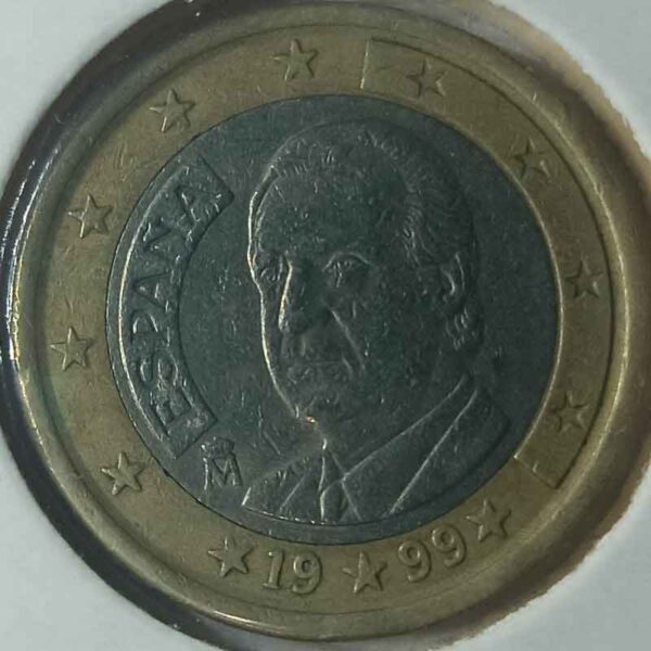 Moneda 1 Euro 1999 España anverso en numinformatica