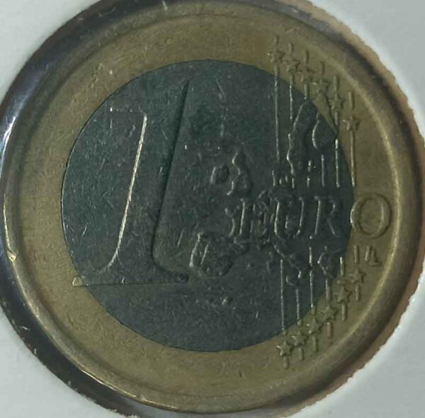 Moneda 1 Euro 1999 España reverso en numinformatica