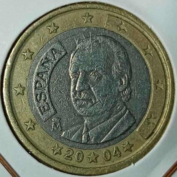 Moneda 1 Euro 2004 España anverso en numinformatica