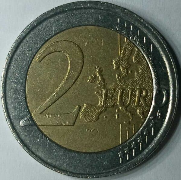 Moneda 2 Euros 2008 Belgica reverso en numinformatica