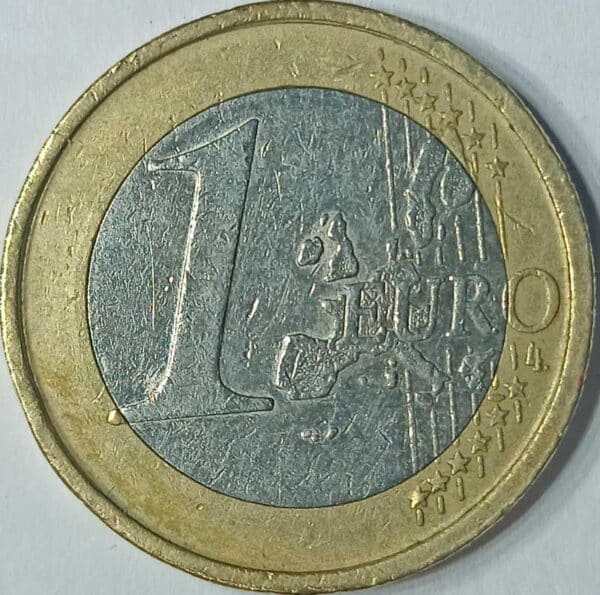 Moneda 1 Euro 2002 Portugal reverso en numinformatica