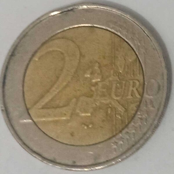 Moneda 2 Euros 2000 Belgica reverso en numinformatica