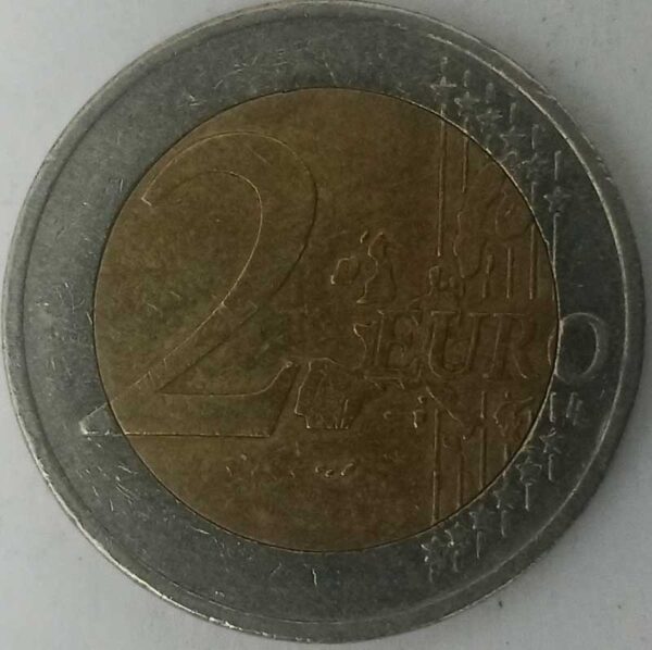 Moneda 2 Euros 2002 Alemania CECA A reverso en numinformatica