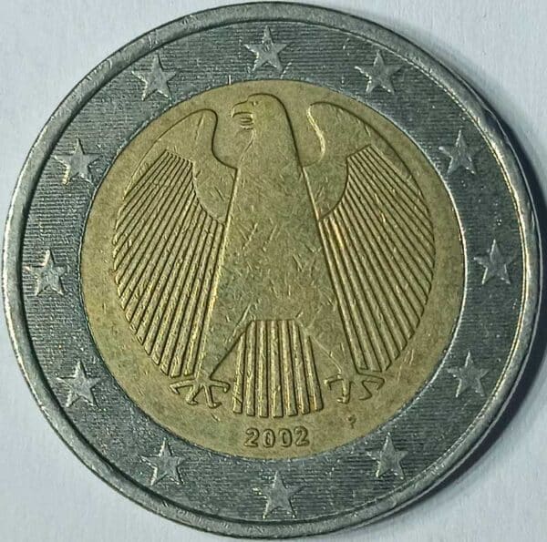 Moneda 2 Euros 2002 Alemania CECA F anverso en numinformatica