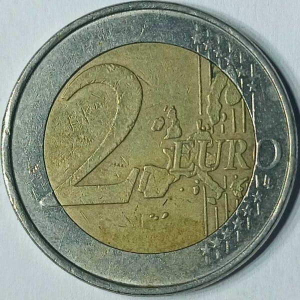 Moneda 2 Euros 2002 Alemania CECA F reverso en numinformatica