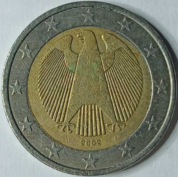 Moneda 2 Euros 2002 Alemania CECA J anverso en numinformatica