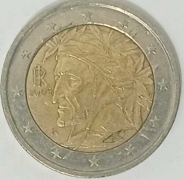 Moneda 2 Euros 2005 Italia anverso en numinformatica