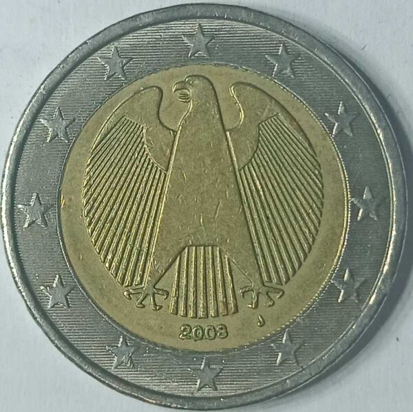 Moneda 2 Euros 2008 Alemania CECA J anverso en numinformatica