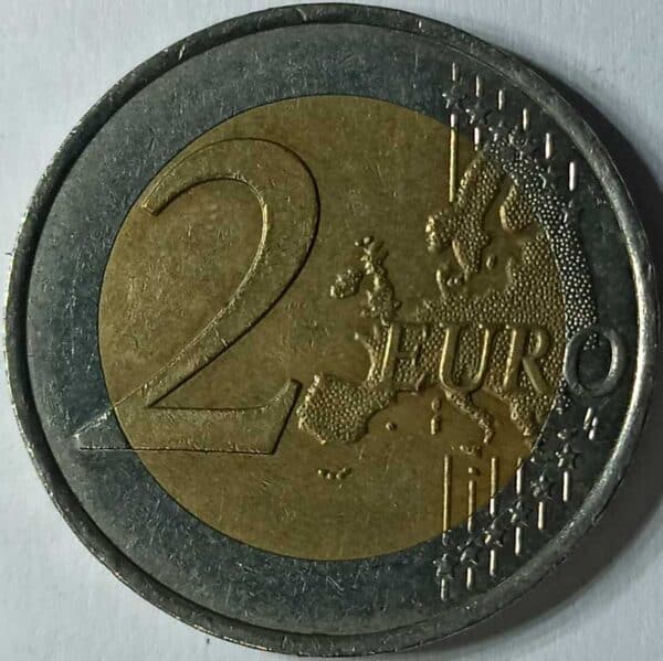 Moneda 2 Euros 2008 Francia Presidencia de Francia en EU reverso en numinformatica