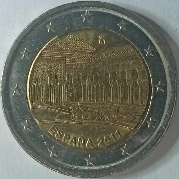 Moneda 2 Euros 2011 España Patrimonio Mundial de la UNESCO anverso en numinformatica